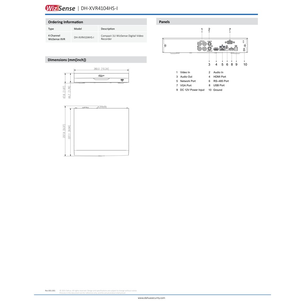 dahua-เครื่องบันทึกกล้องวงจรปิด-รุ่น-dh-xvr4104hs-i-ระบบ-ai-รองรับกล้องมีไมค์