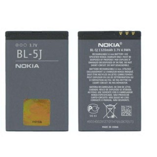 แบตเตอรี่ Nokia BL-5J NOKIA X6,5802xm,5800w,5800i,5230,5232,5233, 5235, N900,520 Lumia