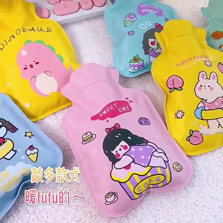 arve-กระเป๋าน้ำร้อน-แบบพกพาลายการ์ตูน-ถุงน้ำร้อน-pvc-hot-water-bag