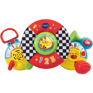 VTech Baby Stroller Toys On the Go Baby Driver พวงมาลัยของเล่นเด็ก Toys Crib Toys Early Development Attachment Toys