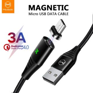 สายชาร์จเร็ว Mcdodo Micro Magnetic USB Cable 3A Fast Charging QC 4.0 for  Xiaomi Samsung Tablet Android Phone Charger