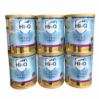 สินค้า Dumex HiQ Pepti ไฮคิวเปปติ นมผงสำหรับเด็กแพ้โปรตีนนมวัว ขนาด 400 กรัม ( ยกลัง 6 กระป๋อง )