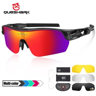 ภาพหน้าปกสินค้าQueshark แว่นตากันแดด Polarized New Design สําหรับผู้ชายผู้หญิงเหมาะกับการเล่นกีฬากอล์ฟ 4 Hd เลนส์ QE47 ที่เกี่ยวข้อง