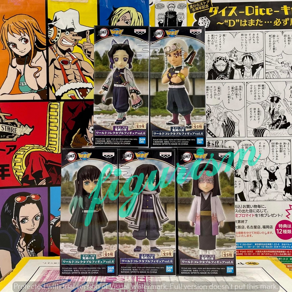 wcf-kimetsu-no-yaiba-ดาบพิฆาตอสูร-demon-slayer-vol-6-set-ของแท้-ญี่ปุ่น