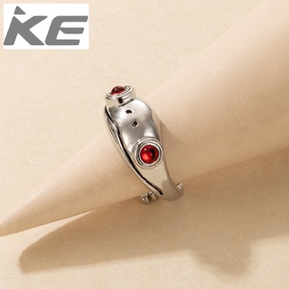 Matte Frog Ring Cute Creative Opening Adjustable Index Finger Ring Lucky Golden Toad Ring for