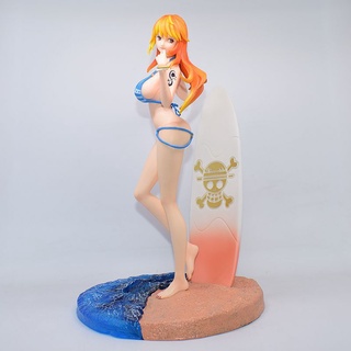 ภาพหน้าปกสินค้าโมเดลฟิกเกอร์ One Piece Beach Nami Surfing Nami Scene Waterwater สําหรับตกแต่งชุดว่ายน้ํา❤ ซึ่งคุณอาจชอบราคาและรีวิวของสินค้านี้