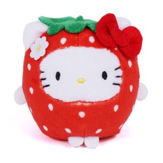 แท้ 100% ตุ๊กตา ซานริโอ้ เฮลโล คิตตี้ Sanrio Hello Kitty Strawberry Design Series Plush Doll