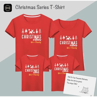 2022 Christmas Simple T-Shirt Design 100% Cotton 圣诞节派对衣服 Baju Krismas 100% Cotton T-shirtเสื้อยืดผู้หญิง