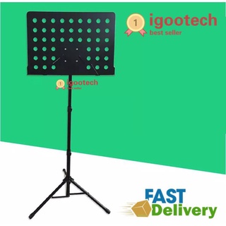 igootech ขาตั้งสำหรับวางโน๊ตดนตรี Portable music sheet music stand (Black)