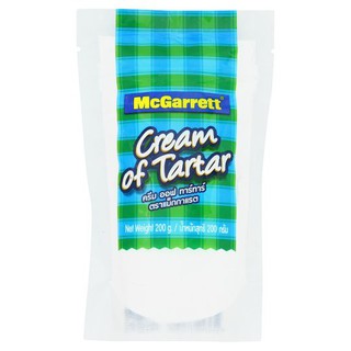 McGarrett Cream of Tartar (Food Additive) แม็กกาแรต ครีม ออฟ ทาร์ทาร์ (วัตถุเจือปนอาหาร) 200 กรัม