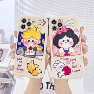 Case Samsung A52 A32 A72 A12 A20S A02S A50 A10S J7 Prime A51 A52S J2 Prime A10 A125 A30 A50S A30S A20 M40S M10 M10S A205 M02S A025 F02S A305 M12 F12 New Style Prince Princess Silicone Phone Casing