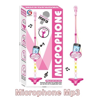 Microphone คาราโอเกะ ขาตั้ง มีไฟ