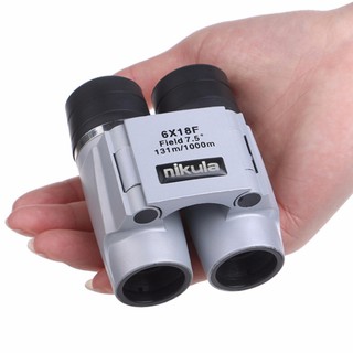 กล้องส่องทางไกล Binocular NIKULA 6x18 ระยะ 1000เมตร กำลังขยาย 6เท่าซูม 8x40mm