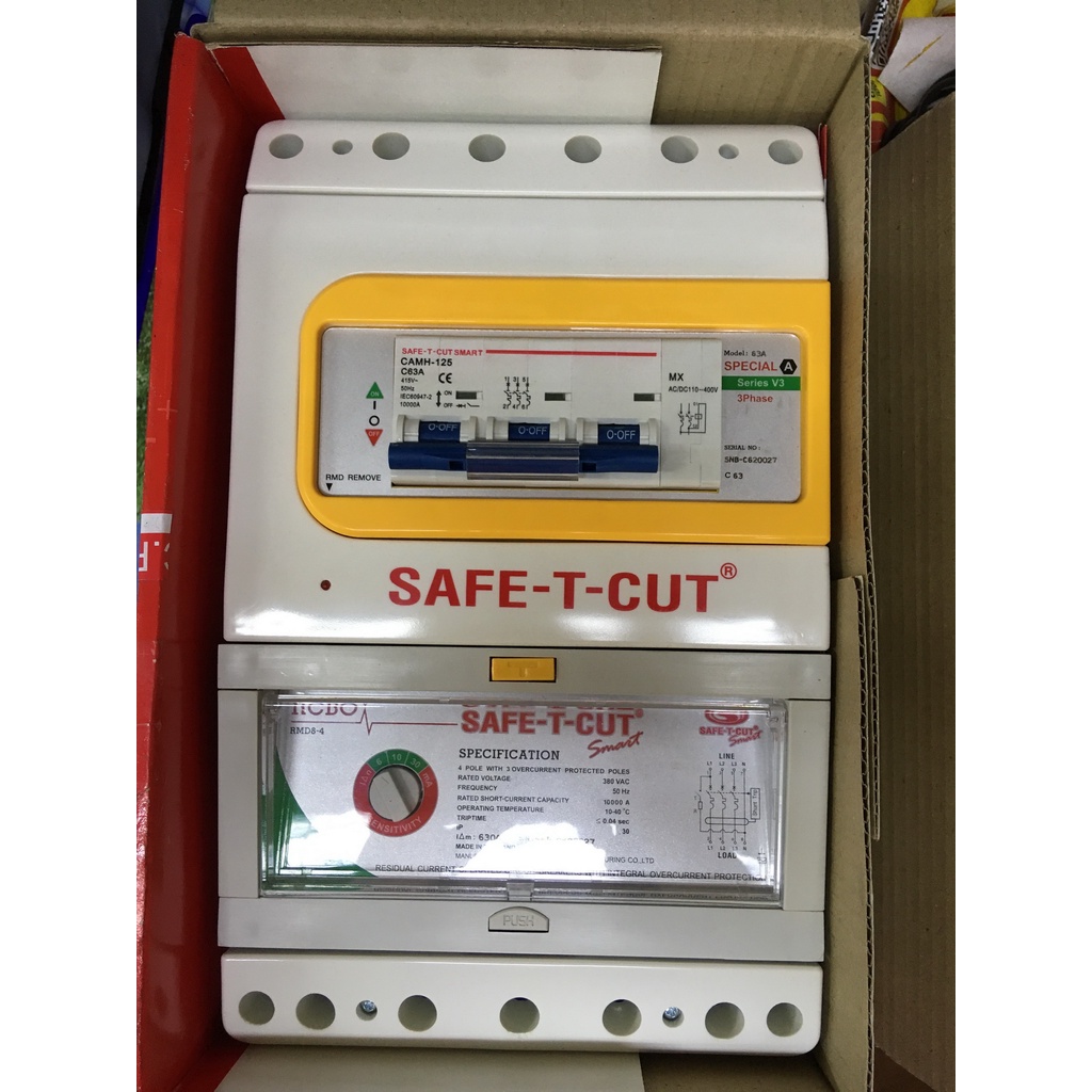 safe-t-cut-เครื่องตัดกระแสไฟฟ้าอัตโนมัติ-รุ่น-special-a-3p-63a-กล่องมีตำหนิ