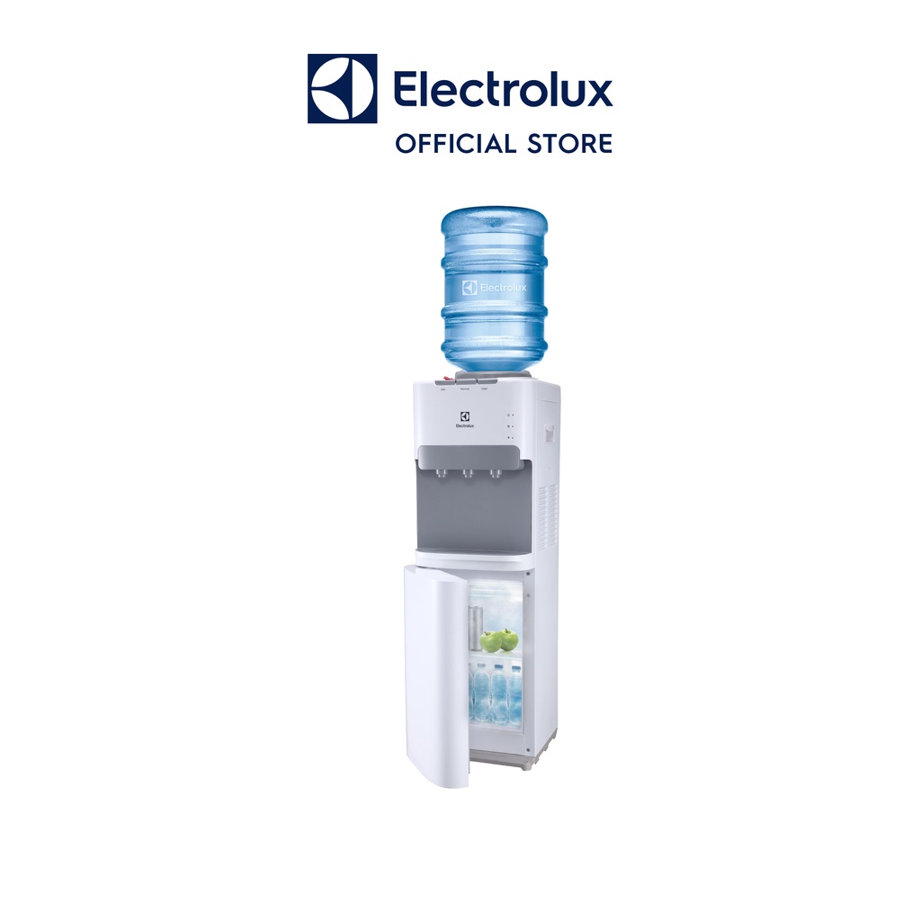 electrolux-eqalf01txwt-ตู้กดน้ำ-มี3-ปุ่มกด-น้ำเย็น-น้ำร้อนและน้ำอุณหภูมิห้อง-และตู้ทำความเย็นด้านล่าง