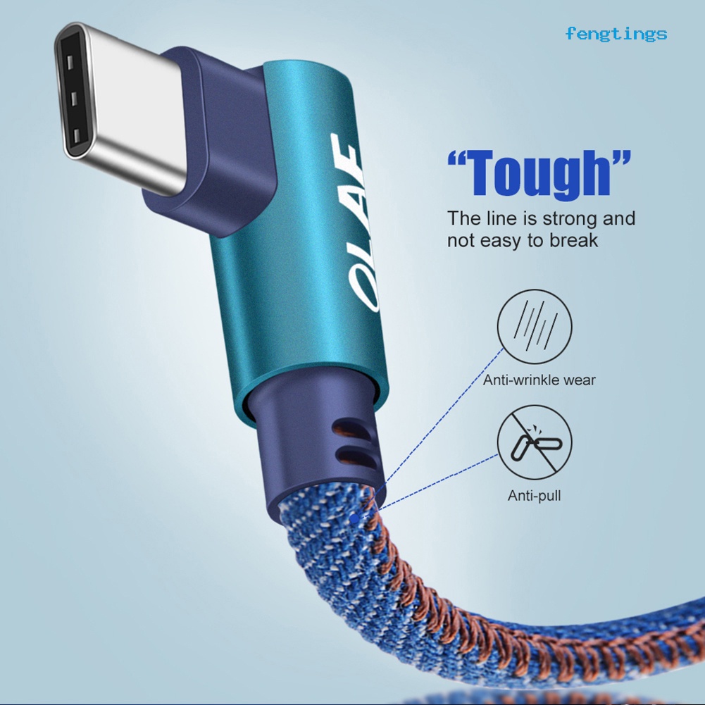 ft-th-olaf-สายชาร์จ-micro-usb-type-c-90-องศา-สําหรับ-iphone-android