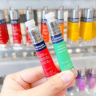 Winsor &amp; newton สีน้ำ Cotman Water Colors  ขนาด 8 ml. มีให้เลือก 40 สี