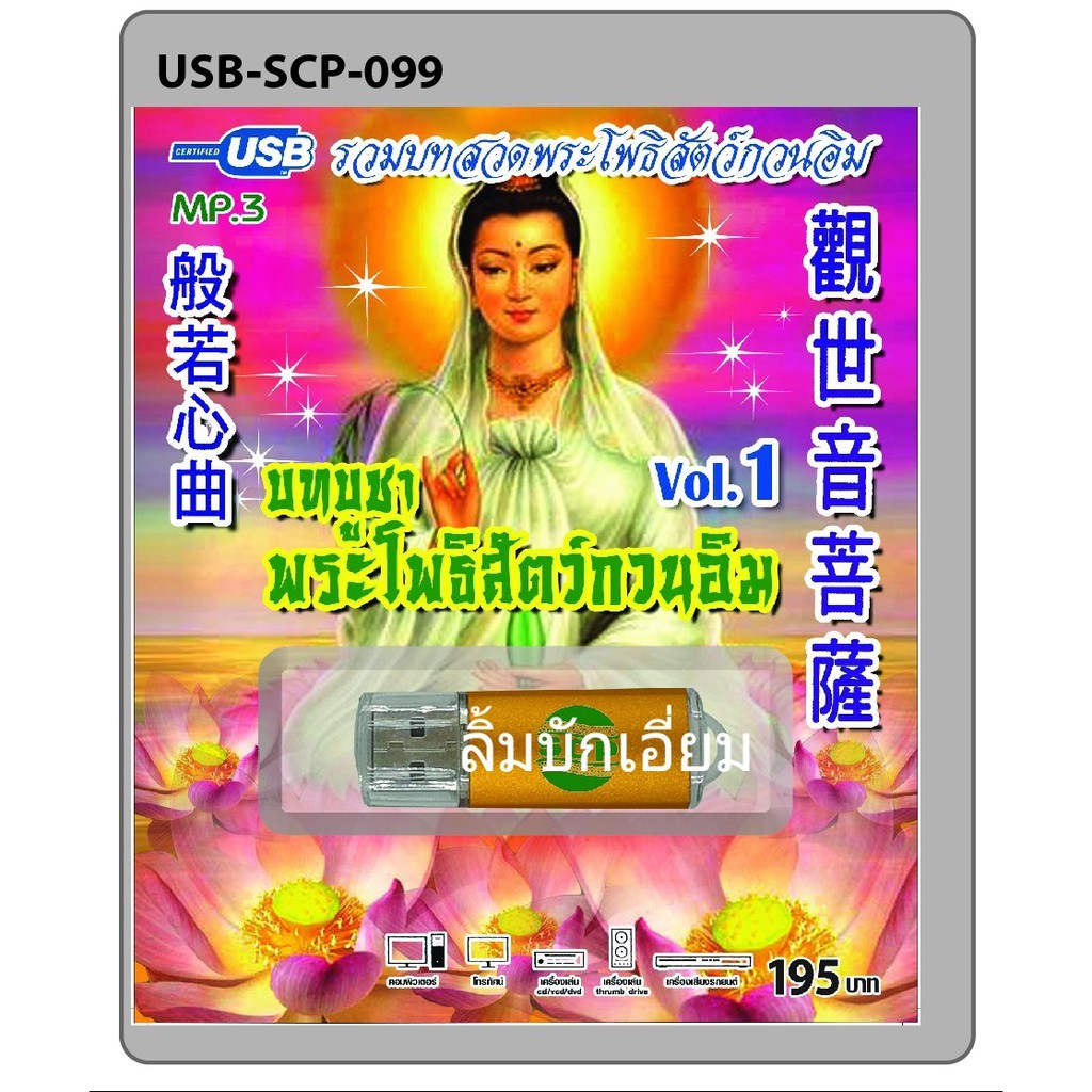 cholly-shop-usb-mp3-บทบูชาพระโพธิสัตว์กวนอิม-ชุด1-usb-scp-099-usb-แฟลชไดร์ฟเพลง-ราคาถูกที่สุด