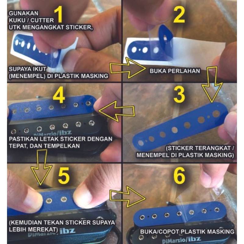 สติกเกอร์ติดหัวกีตาร์อะคูสติกไฟฟ้า-คลาสสิก