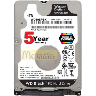 ภาพหน้าปกสินค้า1TB HDD (ฮาร์ดดิสก์โน้ตบุ๊ค) 2.5\" WD BLACK (WD10SPSX) 7200RPM, SATA3(6Gb/s), 64MB - รับประกัน 5 ปี Synnex ที่เกี่ยวข้อง