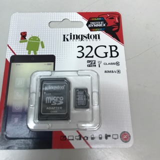 เมมโมรี่การ์ด Kingston Micro Sd32gb Class10(ของแท้)