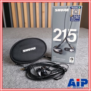 SHURE SE215-K-A หูฟัง สีดำ หูฟังอินเอียร์ 20 โอห์ม สามารถเชื่อมต่อได้หลายอุปกรณ์ หูฟังชัวร์ SE-215 SE215 เอไอ-ไพศาล +++