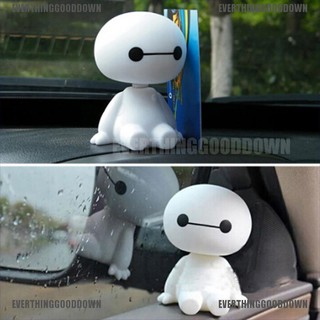 Evgd✿หุ่นยนต์การ์ตูน baymax น่ารัก เขย่าหัว ตกแต่งรถยนต์ 1 ชิ้น