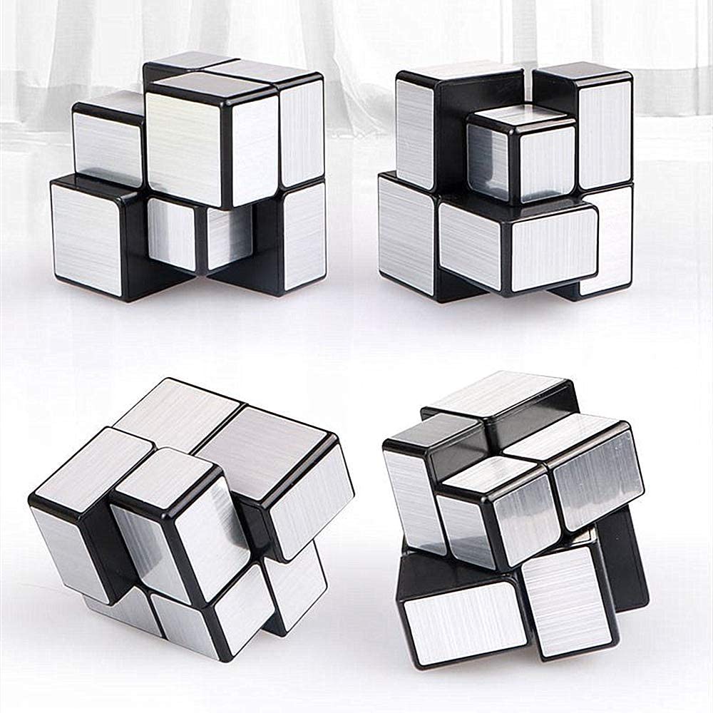 รูบิค-แปลกๆ-รูบิค-2x2-รูบิค-ของแท้-อย่างดี-rubik-2x2-qiyi-mirror-cube-2x2-silver-2x2x2-magic-cube-rubix-cube-sharkrubik