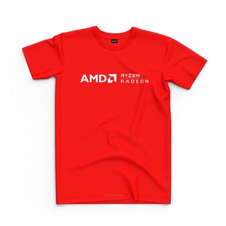 New👕ผ้าฝ้ายแท้ เสื้อยืด ผ้าฝ้าย พิมพ์ลาย AMD Ryzen Radeon สไตล์คลาสสิก สําหรับผู้ชาย WE231FDS21194S-5XL