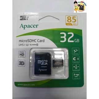 ภาพหน้าปกสินค้าMICRO SD CARD 32GB APACER UHS-I U1 MicroSDXC Class10 R85 ที่เกี่ยวข้อง