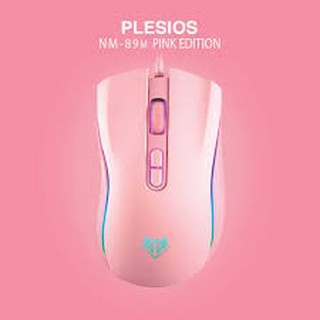 ภาพหน้าปกสินค้าNUMWO PLESIOS Gaming Mouse รุ่น NM - 89M  PINK LED Running)ประกัน 1ปี ที่เกี่ยวข้อง