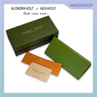 ☄❀❀AK7556 Alondra Kolt x HIGHKOLT Diamond Cat Eye แว่นกันแดด ทรงสามเหลี่ยม ของแท้ โดย Mireeshop