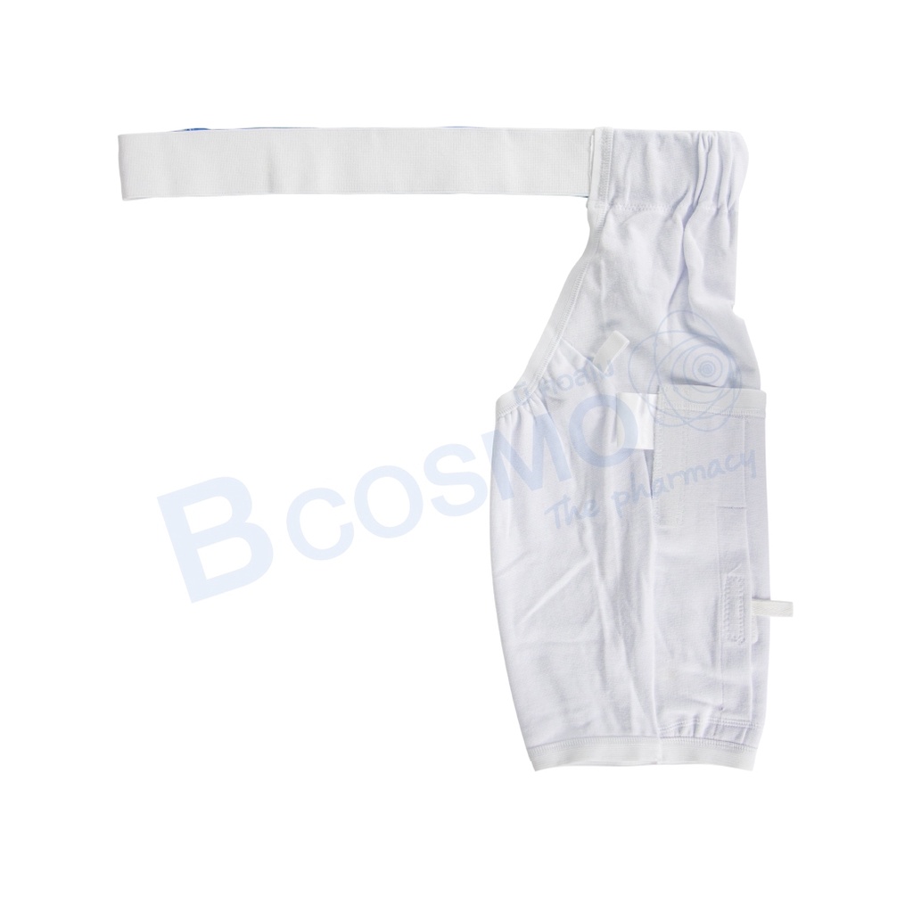 อุปกรณ์ยึดติดสายสวนปัสสาวะ-กางเกงห้อยถุงปัสสาวะ-แบบผ้าสวมสีขาว-เพิ่มความสะดวกสบายให้กับผู้ใช้งาน