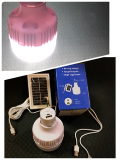 Outdoor Lighting LED หลอดไฟ ชาร์จได้ LED 1 หลอดไฟฉุกเฉิน หลอดไฟพกพา ไฟตั้งแคมป์ หลอดไฟชาร์จแบตได้