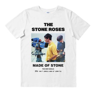 เสื้อยืดสีขาวThe STONE ROSES - น้ําผึ้ง | เสื้อยืด พิมพ์ลายวงดนตรี | เพลงเมอร์ช | Unisex | วงดนตรี MERCH | เสื้อยืด พิมพ
