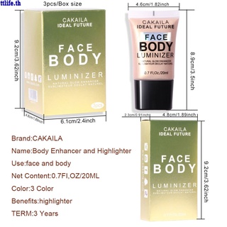 ภาพขนาดย่อของสินค้าBody Face Liquid High Gloss Gel Wheat Complexion Brighten Waterproof Shimmer Body Leg Clavicle Diamond Facial Highlighter Makeup