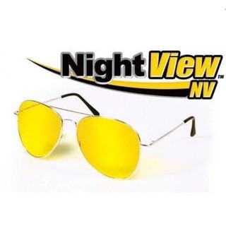 แว่นสายตา-ขับรถกลางคืน-แว่นตาขับรถ-แว่นสำหรับขับรถตอนกลางคืนและป้องกันแสง-uvแว่นตาลดแสงสะท้อนของนักบินรุ่น-night-view