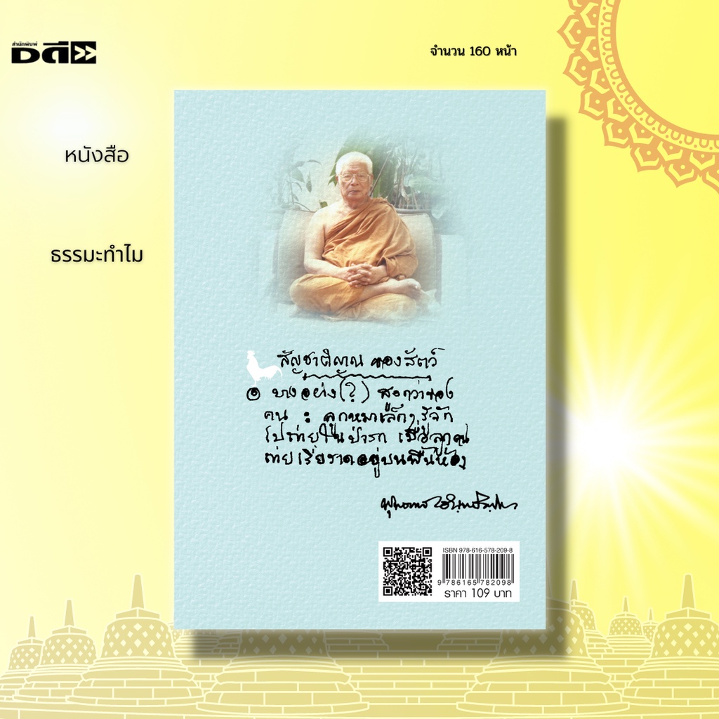 หนังสือ-ธรรมะทำไม-จัดทำขึ้นเนื่องในโอกาสสำคัญอีกวาระหนึ่งของชาวพุทธ-นั่นคือเป็นวัน-ครบรอบ-100-ปี-อาจารย์พุทธทาส