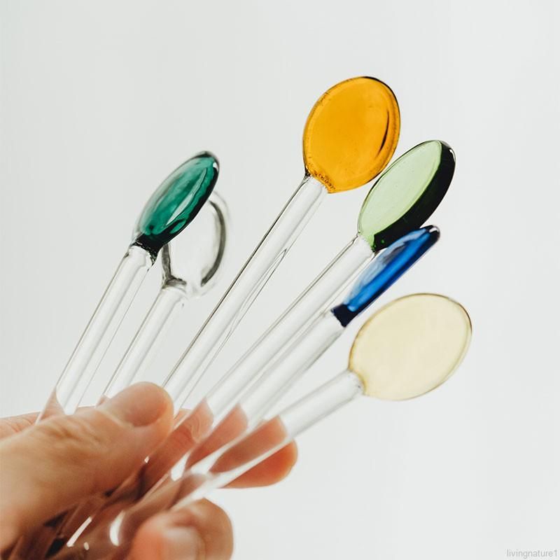 พร้อมส่ง-ช้อนแก้ว-ช้อนสำหรับคนผสมเครื่องดื่ม-glass-stirring-spoon