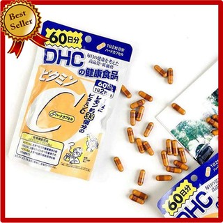 DHC vitamin c 20/60 วัน ป้องกันหวัด ผิวใส ของแท้ นำเข้าจากญี่ปุ่น