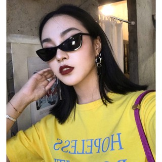 Cute Sexy Retro Cat Eye Sunglasses Women Small Black Glasses