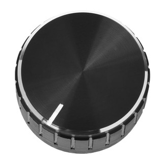 Black aluminum alloy audio amplifier spline potentiometer knob 3 x 1.7cm COD
