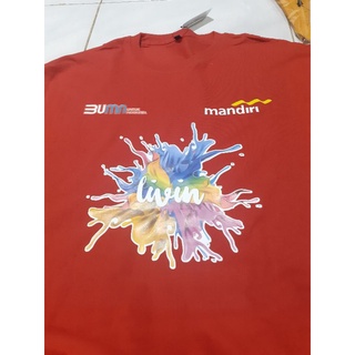 เสื้อยืดผ้าฝ้ายพิมพ์ลาย เสื้อยืด พิมพ์ลาย Livin By mandiri BUMN สําหรับผู้ใหญ่ และเด็ก