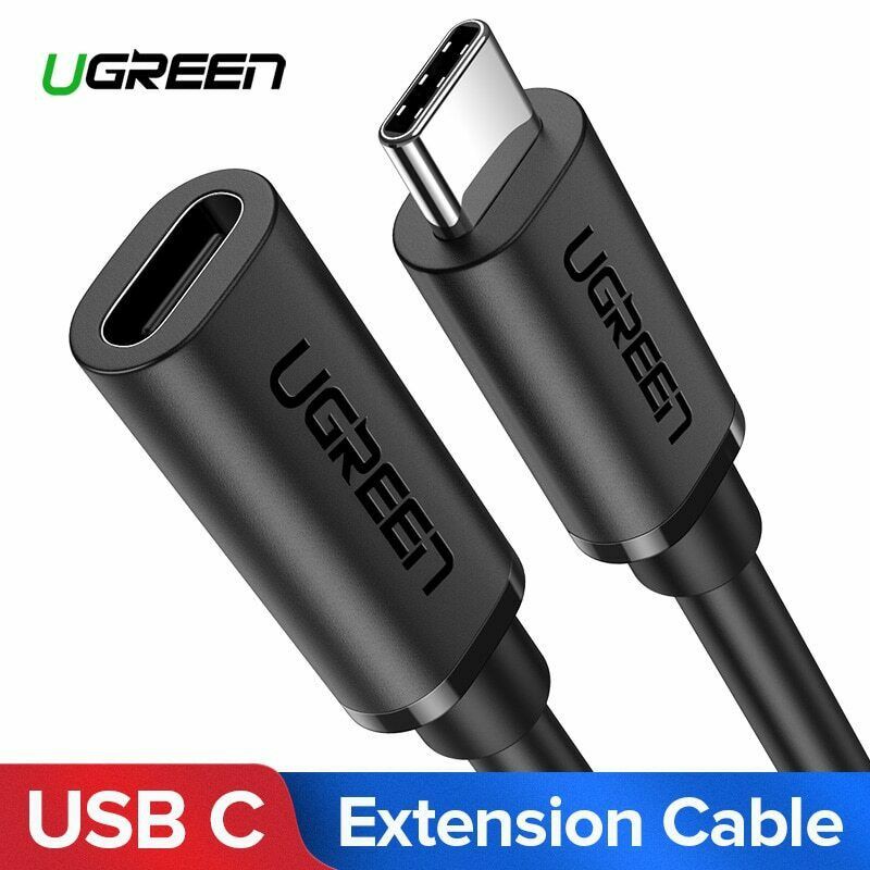 Ugreen 0.5/1เมตร USB C Extension Cable Extender Cord/USBC Thunderbolt
