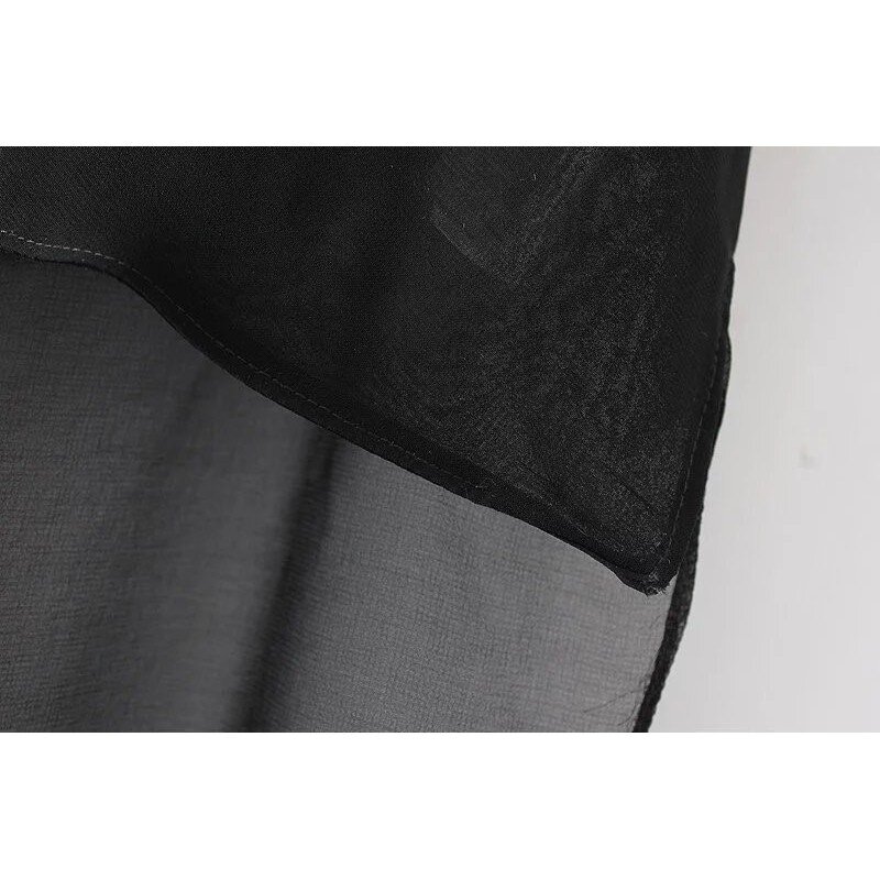 classy-sss-004-เสื้อผ้าชีฟองคอปาด-หน้าสั้นหลังยาว-สีดำ