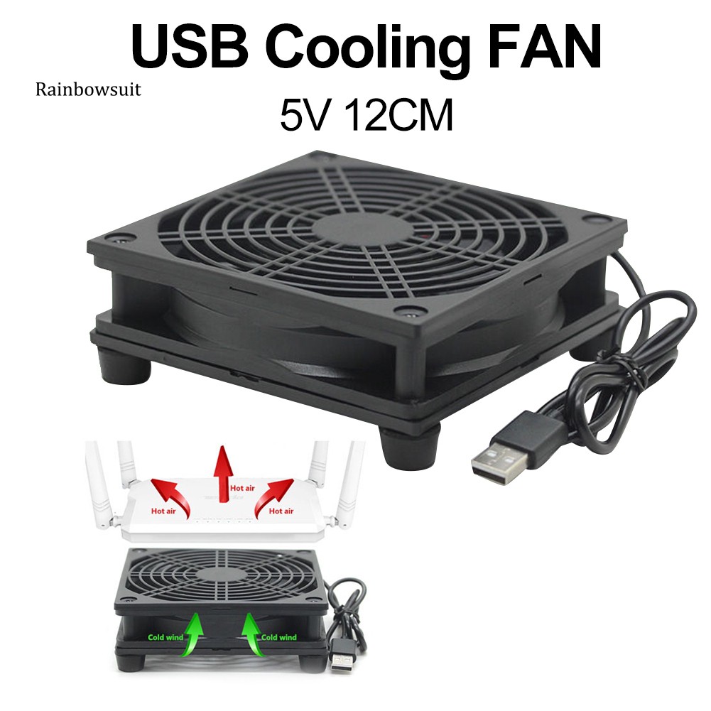 RB12 ซม. 5V แหล่งจ่ายไฟ USB TV Set-Top Box Router หม้อน้ํา Cooler Air ...
