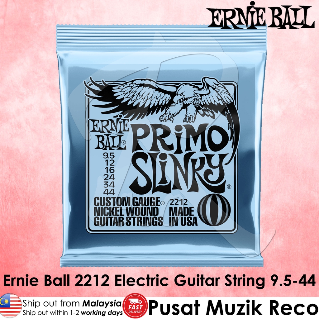 Ernie Ball 2212 Primo Slinky สายกีตาร์ไฟฟ้านิกเกิล 9.544 Shopee Thailand