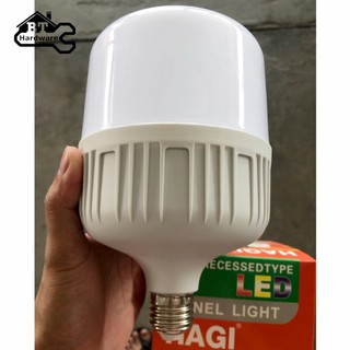หลอดไฟ HAGI (ของแท้) หลอด LED bulb 6500K หลอดไฟถัง 45W สว่างมาก ขั้ว E27 แสงสีขาว DAY LIGHT