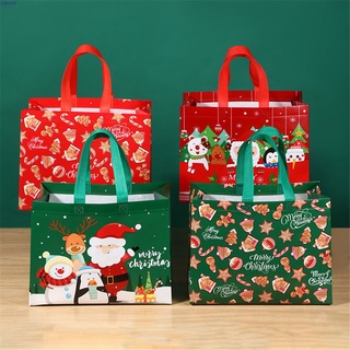 Santa Claus Snowman Eco Bag Merry Christmas Paper Gift Bags Wrapper Christmas Candy Cookie Bags Bri