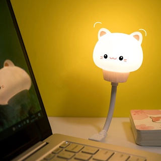 โคมไฟกลางคืน Led รูปการ์ตูนหมีน่ารัก ชาร์จ USB พร้อมรีโมตคอนโทรล สําหรับตกแต่งห้องนอนเด็ก